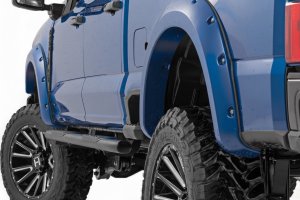 Ford F-350 Super Duty Pocket Fender Flares - Rough Country - E9 Argon Blue - '23-'26 Ford F-350 Super Duty Pocket Fender Flares - Rough Country - E9 Argon Blue - '23-'26